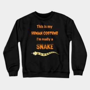 Funny Snake Halloween Costume Crewneck Sweatshirt